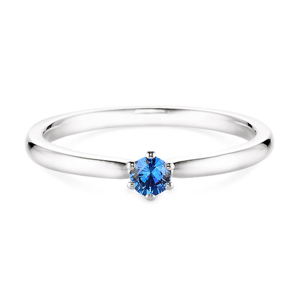 Verlobungsring mit Saphir Platin Dettinger 26932F