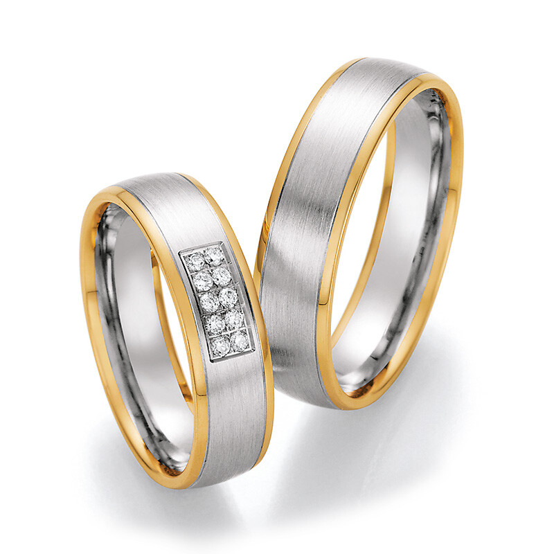 Ruesch Trauringe 66/37050 & 66/37060 Weißgold & Gelbgold