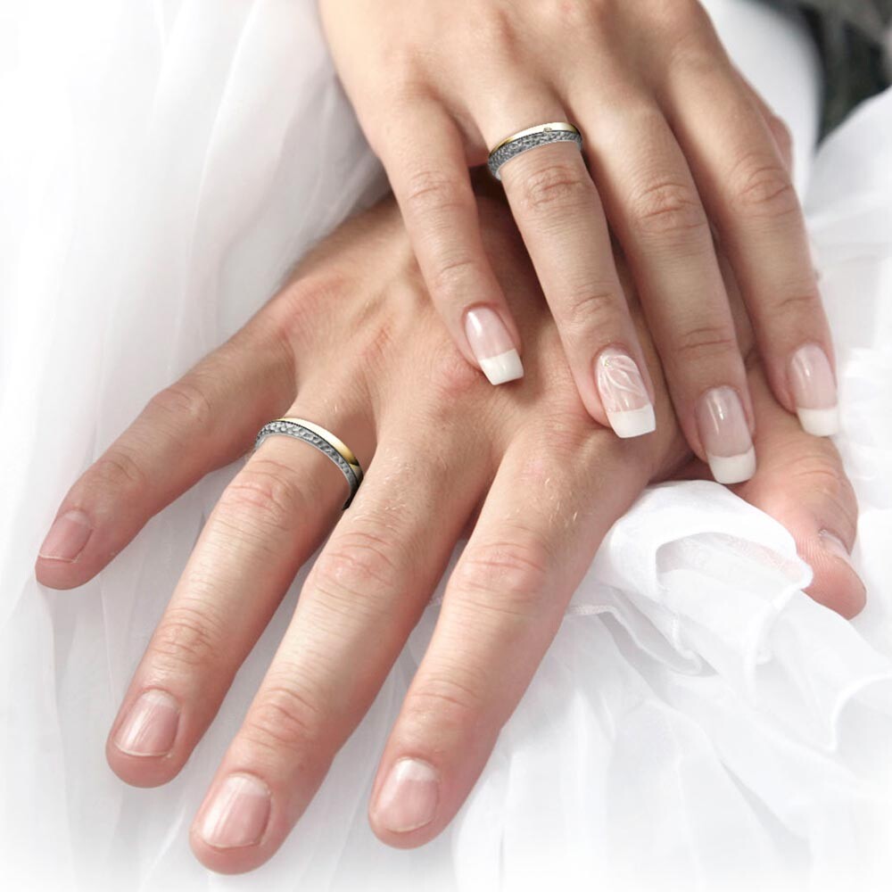 Eheringe Platin Gelbgold Honeymoon Ruesch 66/67010 & 66/67020