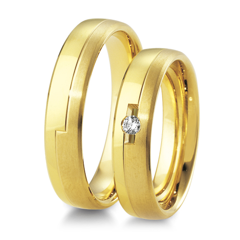 Trauringe Gelbgold Inspiration Breuning 48/04101 & 48/04102