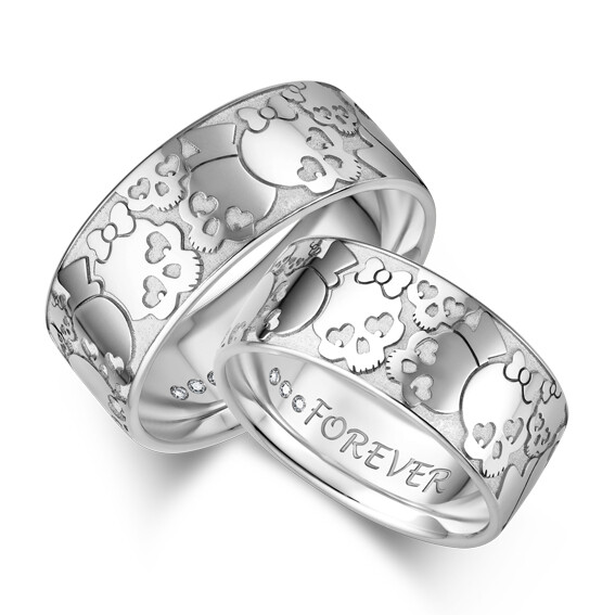 Giloy Trauringe Girlie Weißgold - 9000