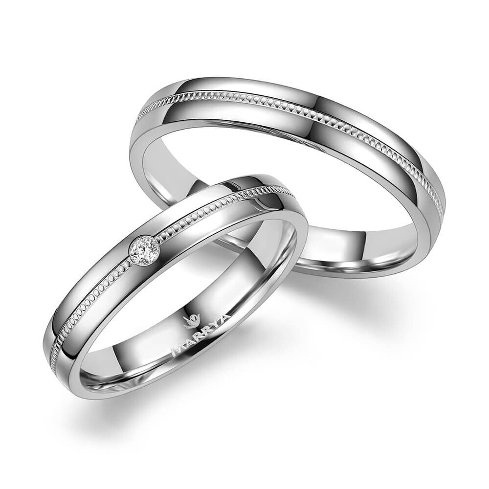 Trauringe Partnerringe Silber & Gold Marrya SG-C-06