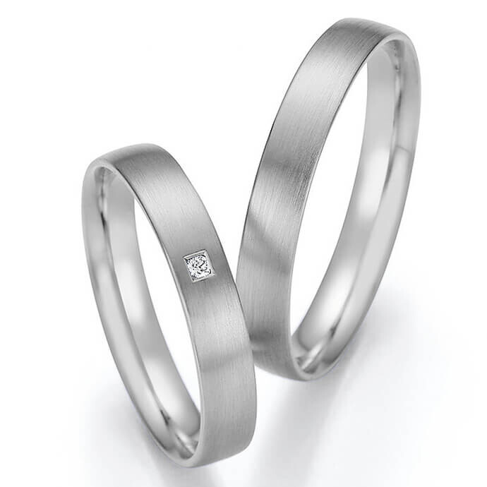 Collection Ruesch Trauringe Eheringe Palladium Brillant 66/61090 & 66/61100