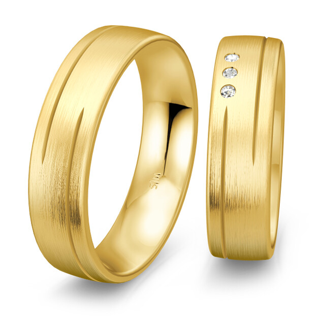 Trauringe Gelbgold Saint Maurice 49/82016 & 49/82017