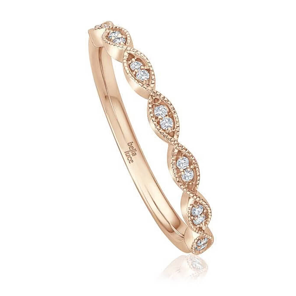 Diamantring Perline Roségold bella luce EH005944