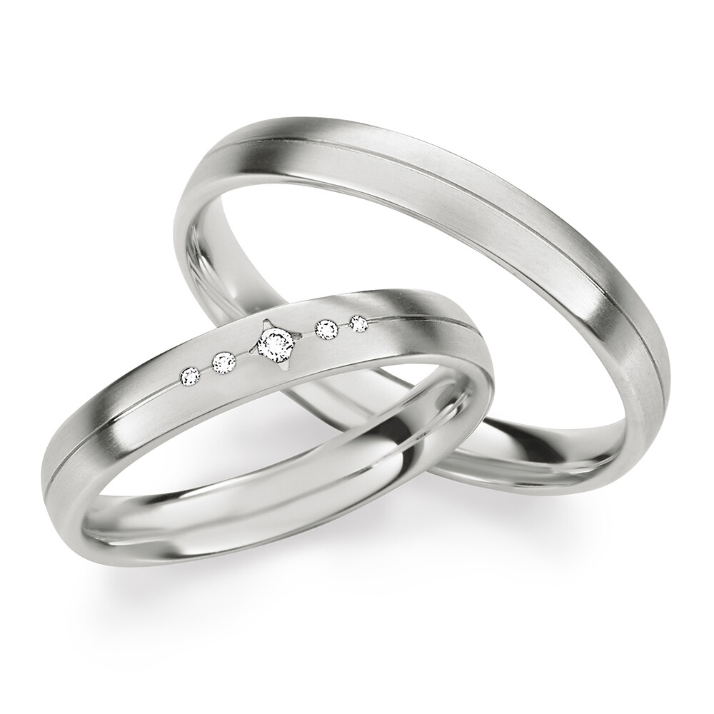 Max Kemper Trauringe Weißgold Brillant 30363