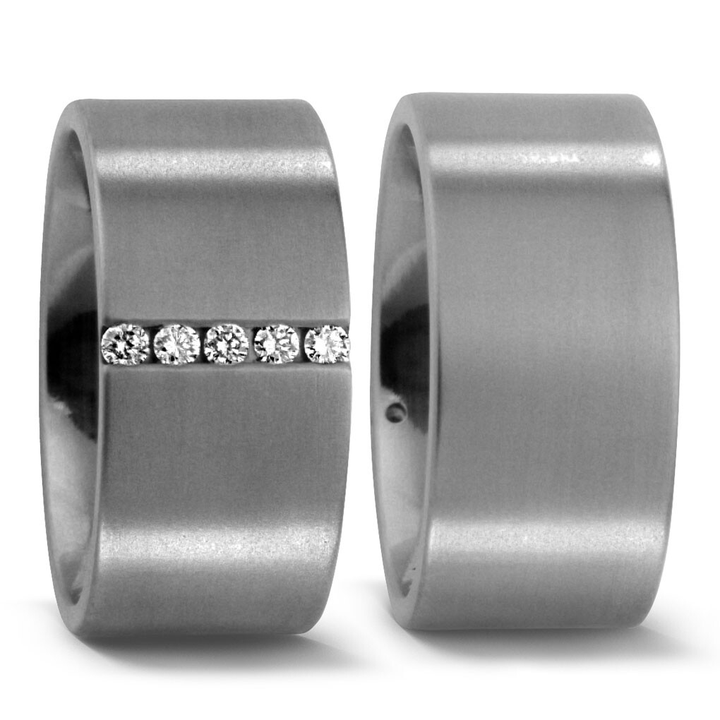 Trauringe Titan Brillant TitanFactory 50976 & 50972