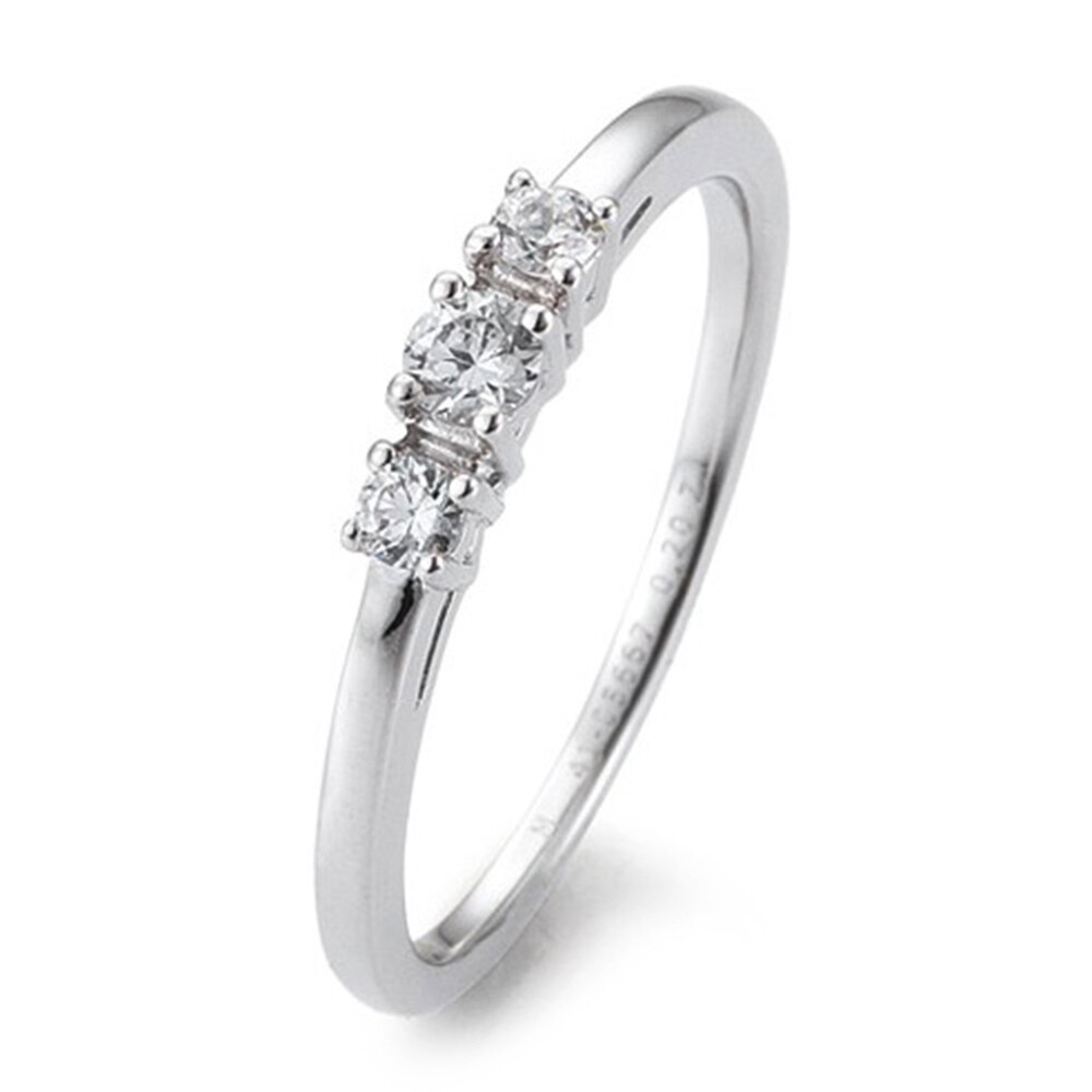 Breuning Verlobungsring Weißgold 3 Brillanten 41/05667