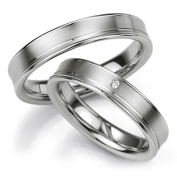 Breuning Trauringe Partnerringe 48/08019 & 48/08020 Silber 925