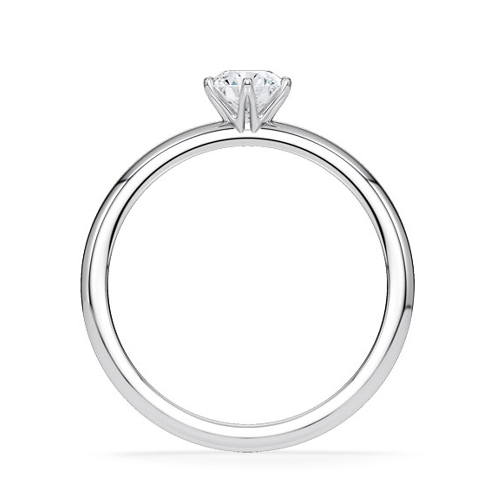 Verlobungsring Hollywood Weißgold 750 Lab Brillant 0,5 ct – Rubin RU-1888