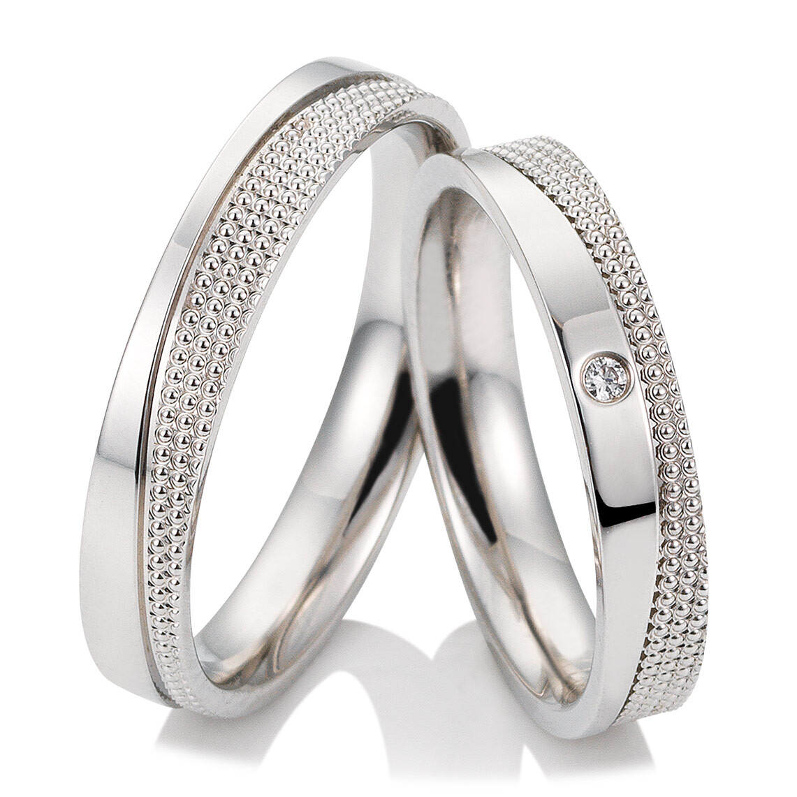 Trauringe Weißgold Saint Maurice 49/81711 & 49/81712