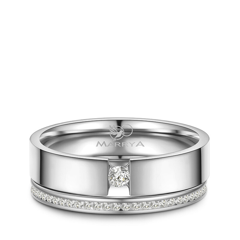 Eheringe Partnerringe Memoire Edelstahl Set Marrya ES-E43