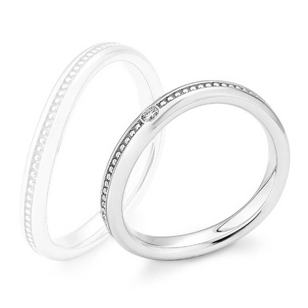 Partnerringe Silber 925 Lab-Grown Diamant Breuning 44-980270/28