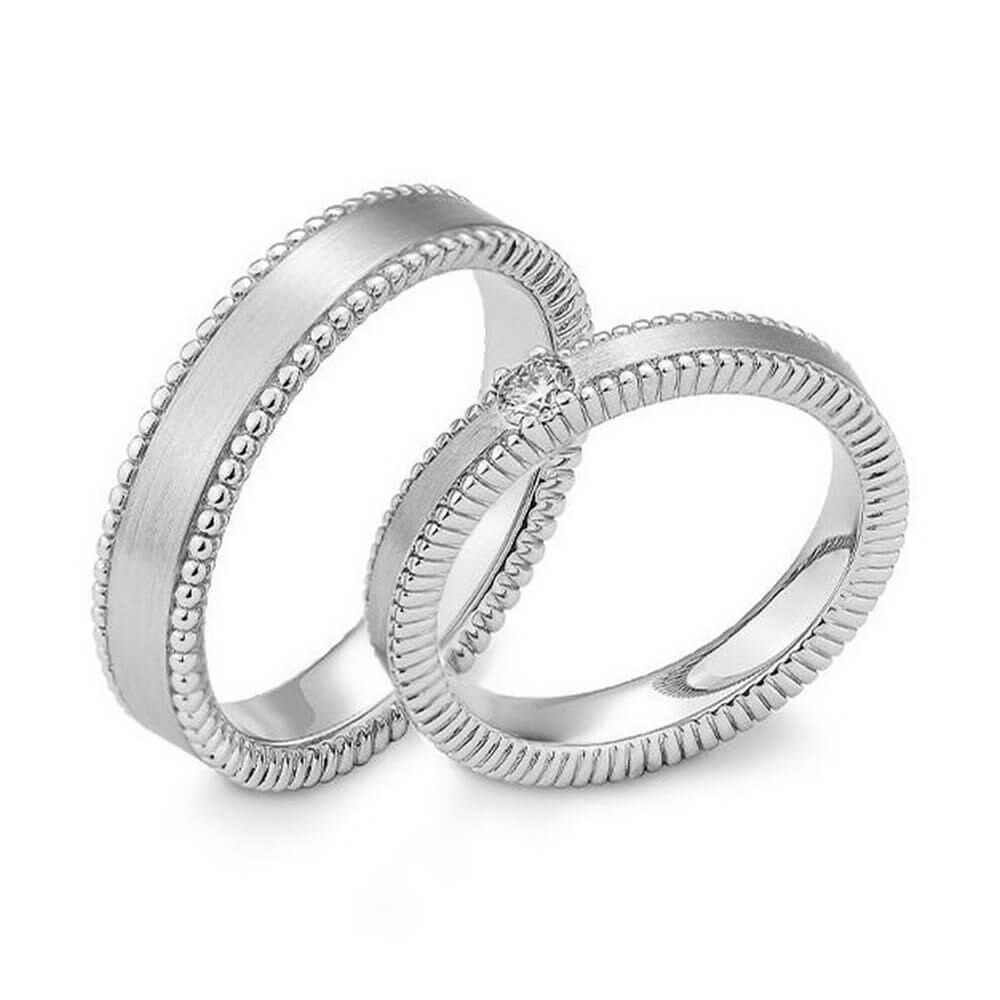 Partnerringe Silber 925 Lab-Grown Diamant Breuning 44-980270/28