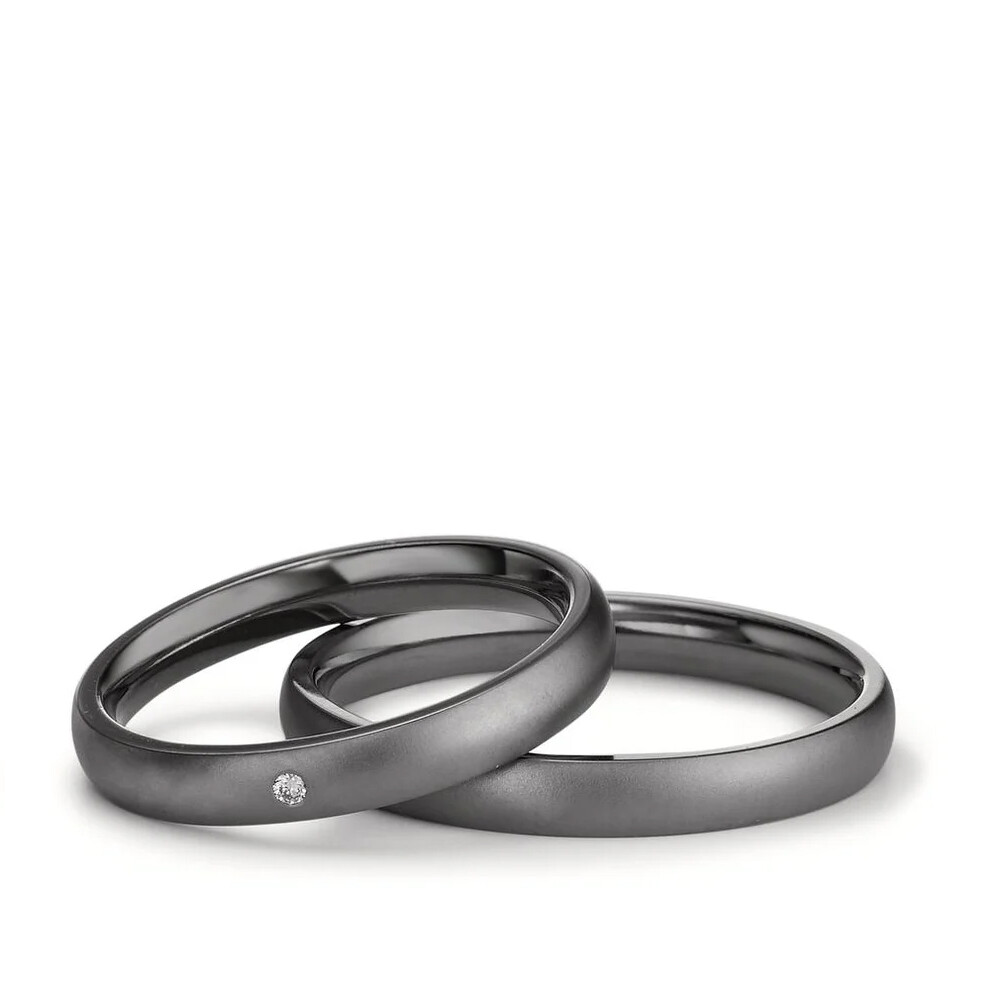 Trauringe Partnerringe Tantal Brillant TeNo 597532-1