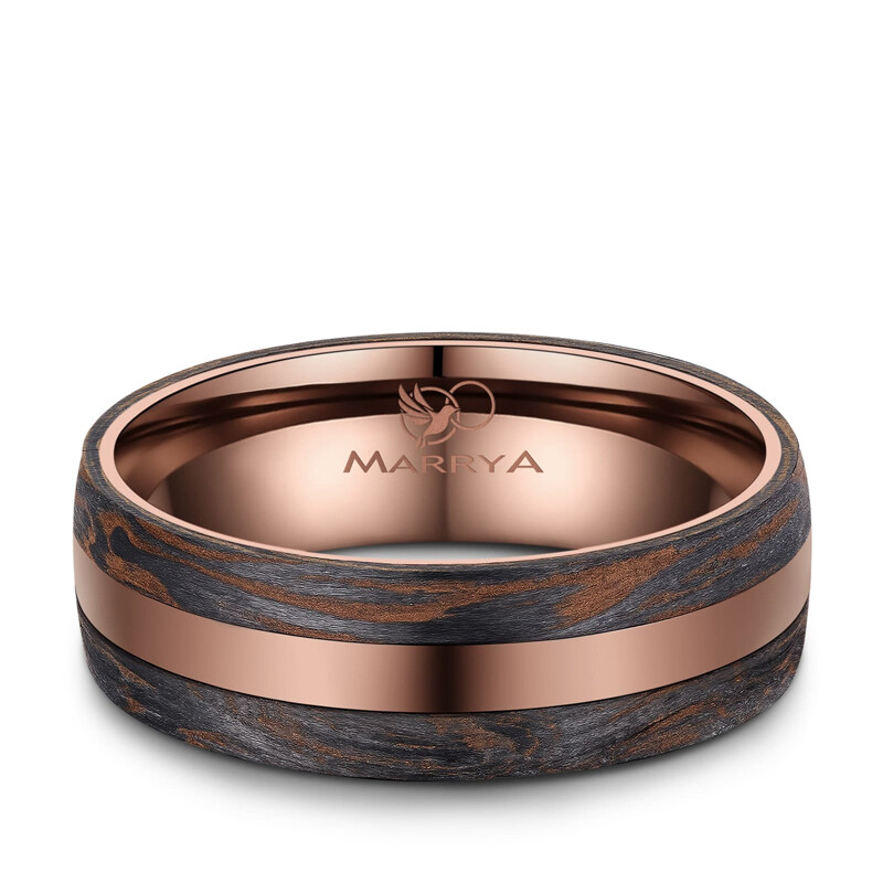 Herrenring Carbon Bronce Design Marrya CB-03