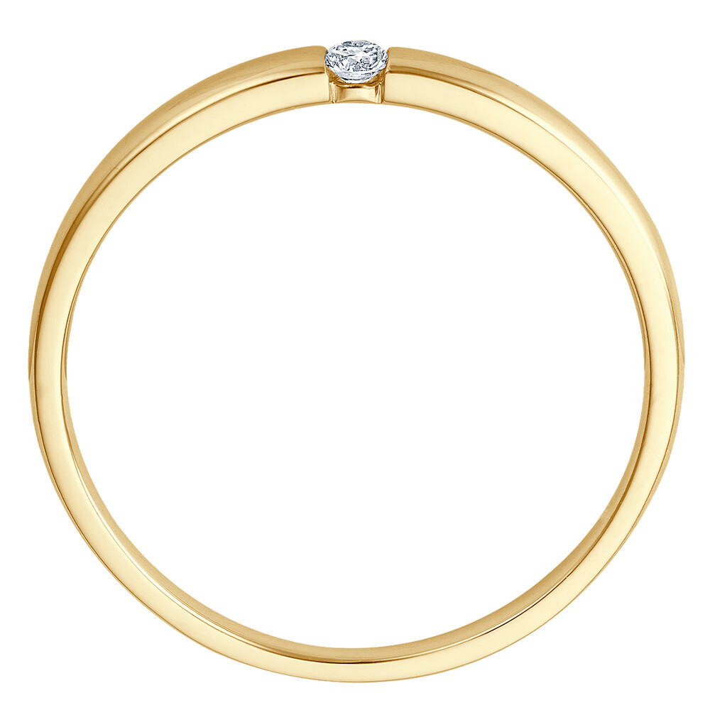 Solitär Ring Spannring Gelbgold Brillant bella luce EH004518