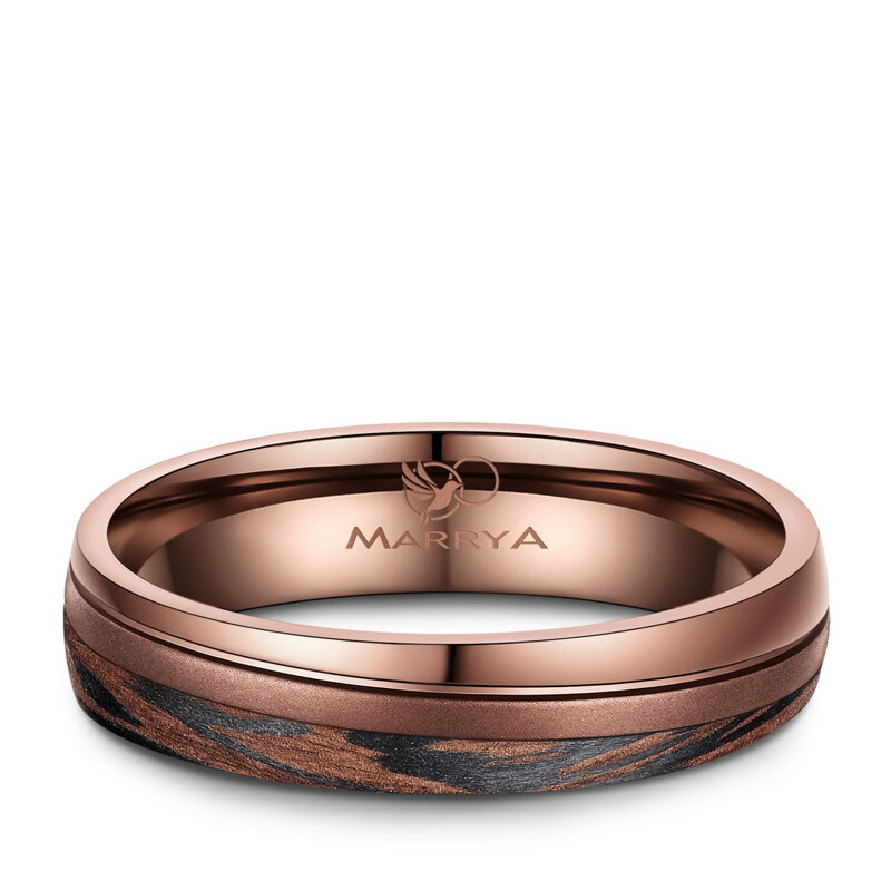 Eheringe Partnerringe Carbon Bronce Design Marrya CB-01