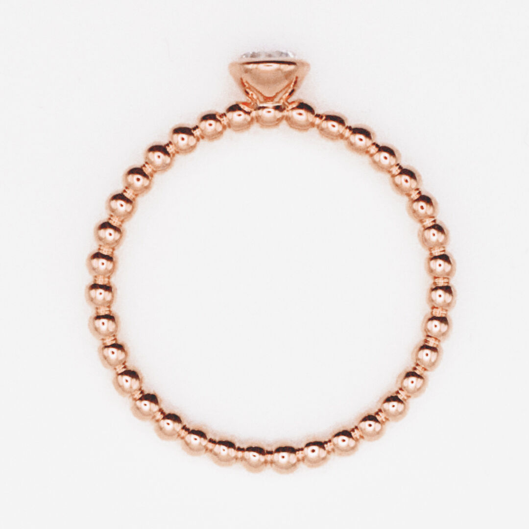 Verlobungsring Kugelring BR173-4 Rotgold Brillant