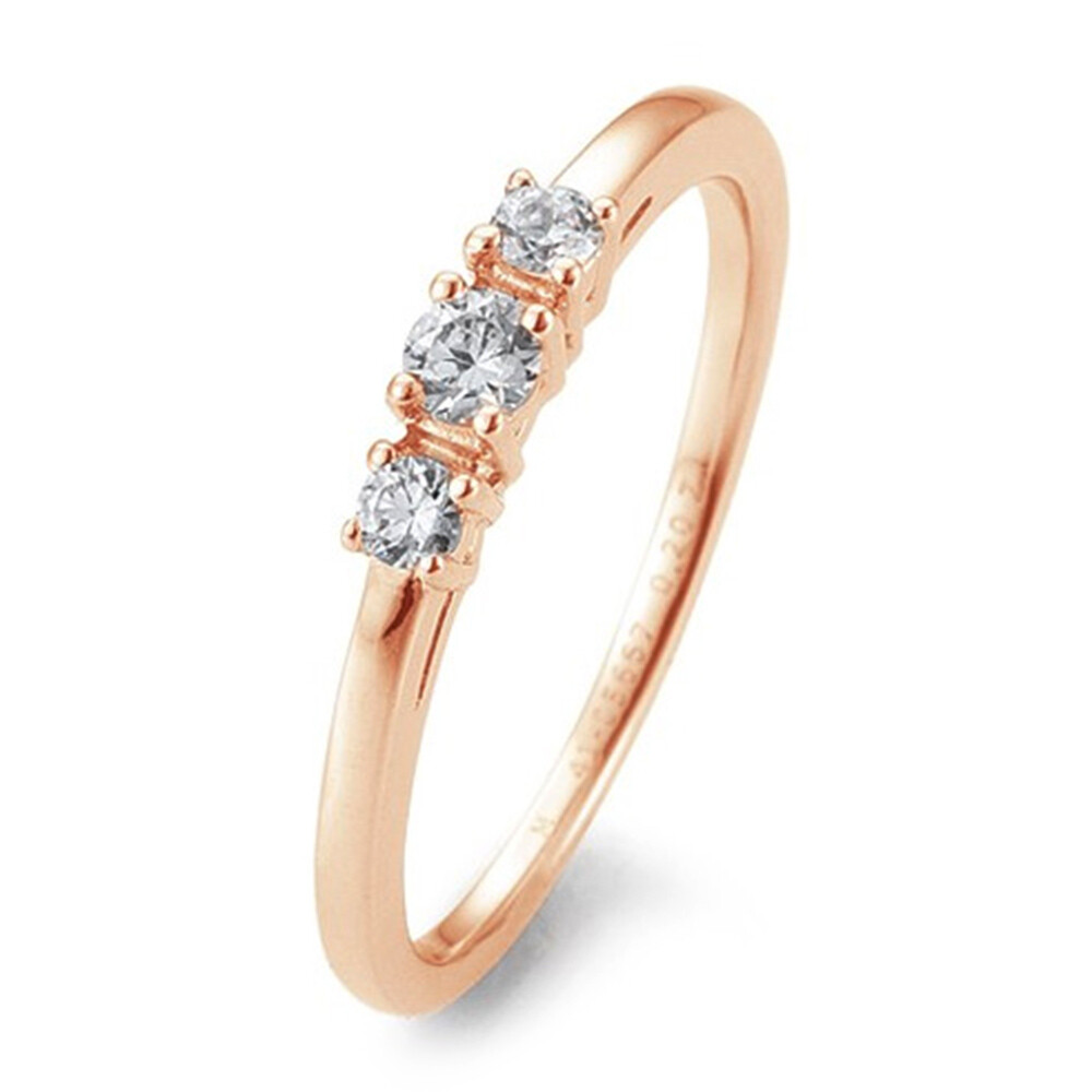 Breuning Verlobungsring Rotgold 3 Brillanten 41/05667