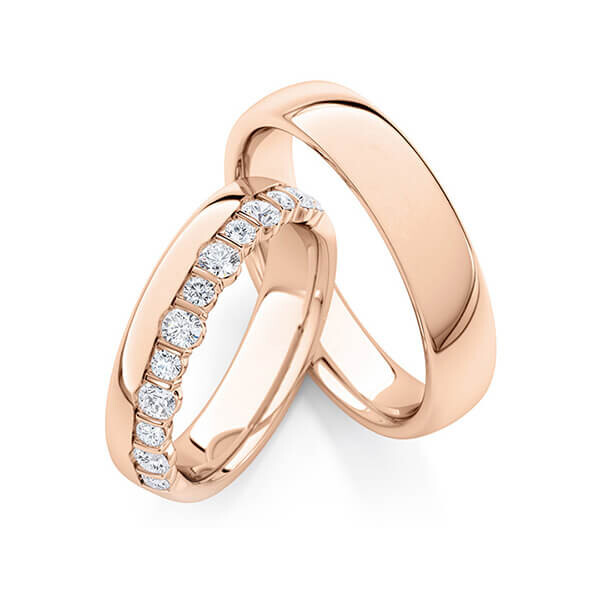 Trauringe Memoire Rotgold Rubin RU-1769