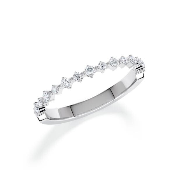 Memoire/Vorsteckring Palladium 950/- zus. 0,220 ct, tw, si - RU-1807-7