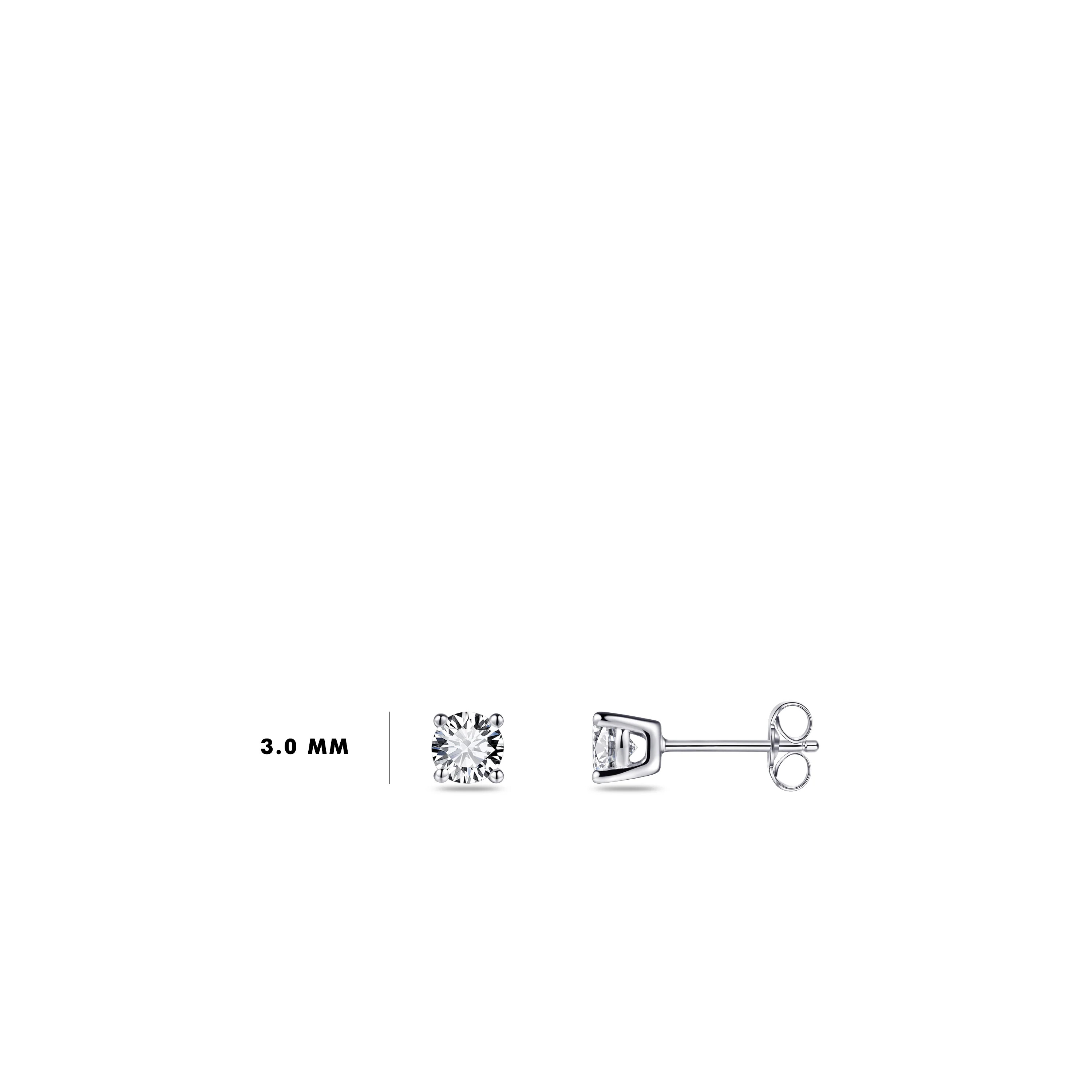 Ohrstecker Silber 925 Lab-Grown Gisser Jewels EL1021/3