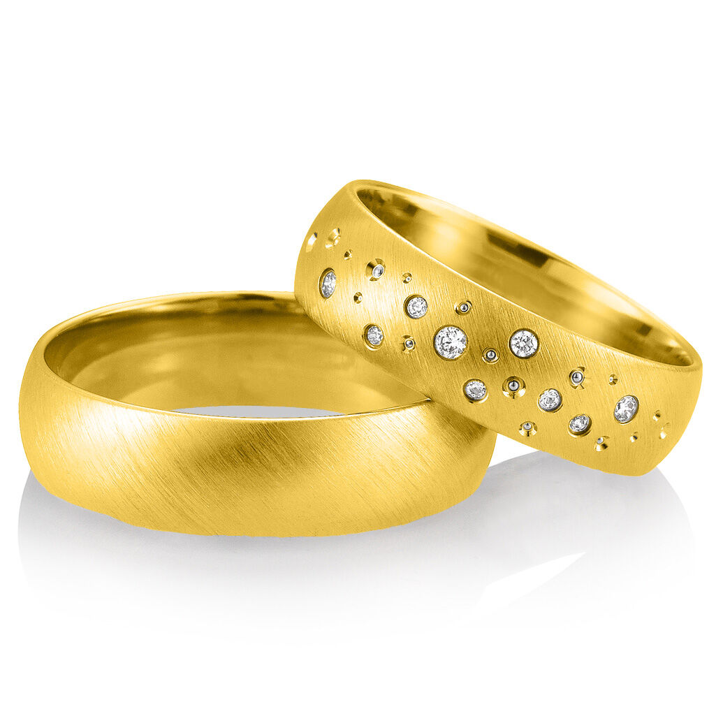 Breuning Trauringe 48/02657 & 48/02658 aus Gelbgold