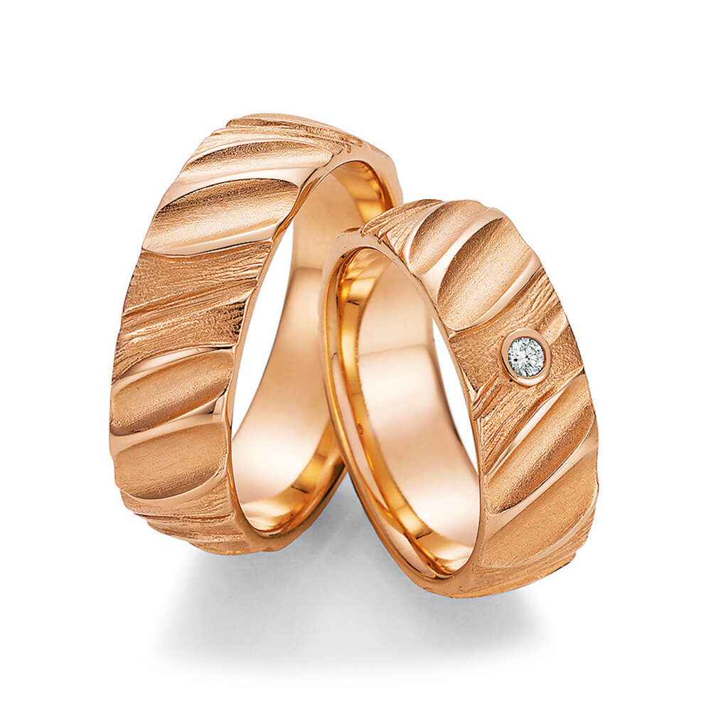 Ruesch Trauringe Roségold 66/52110 & 66/52120