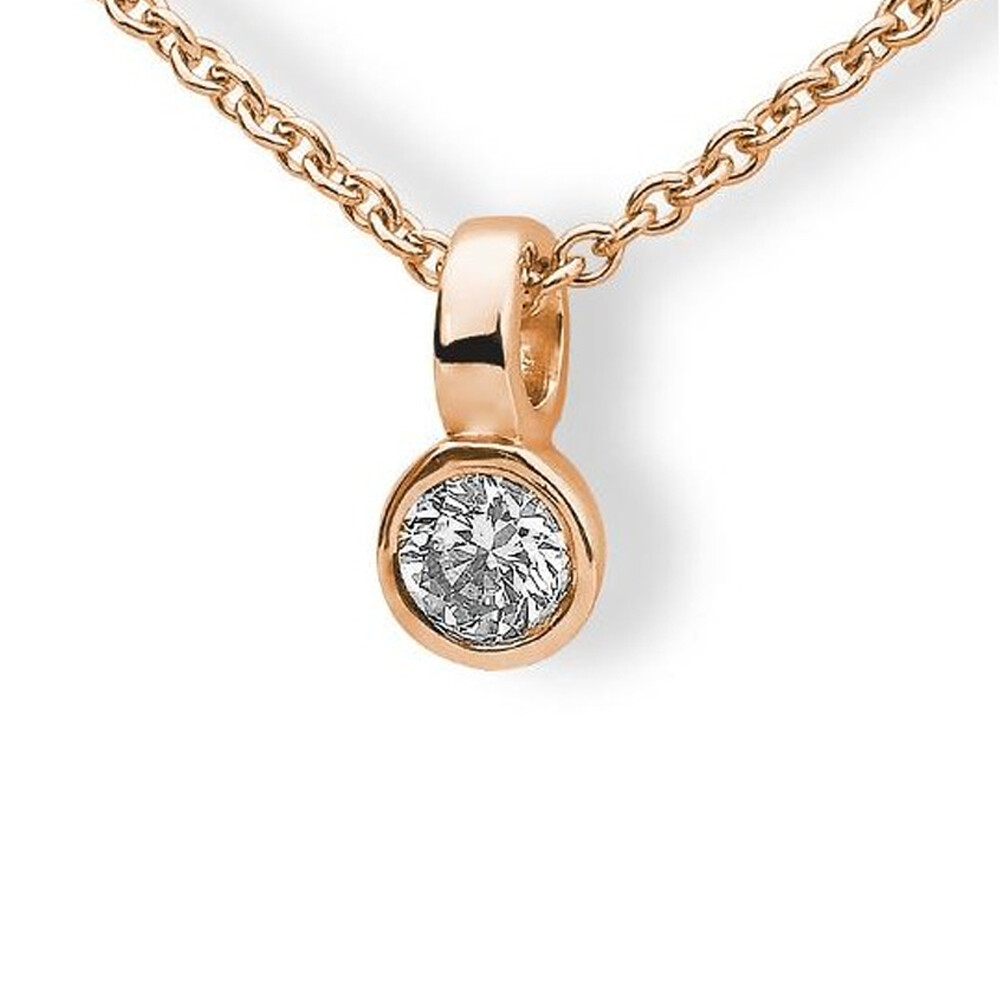 Anhänger Zarge Rotgold Brillant Breuning 31-04747