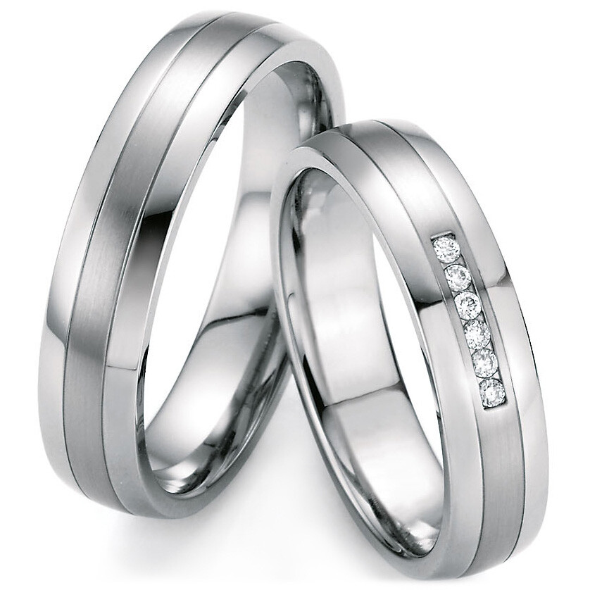 Ruesch Trauringe 88/20070-050 & 88/20080-050 aus Weißgold