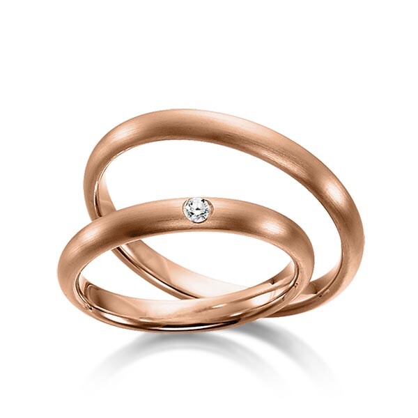 Sickinger Trauringe Rotgold Brillant SC-1112-2