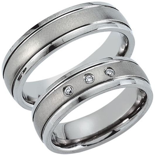 Schwarz Partnerringe Titan 20027