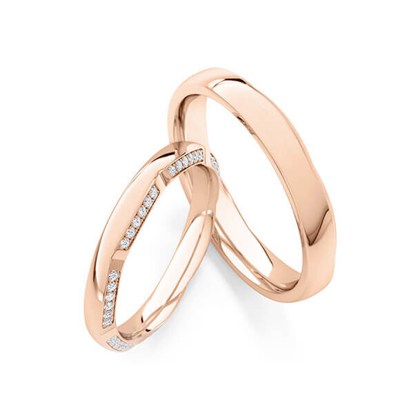 Trauringe Memoire Rotgold Rubin RU-1775