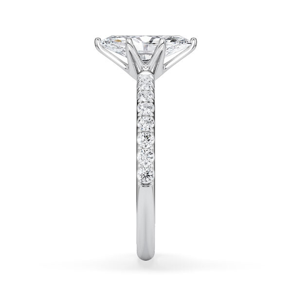 Hollywood Ring Marquise Diamant Weißgold Rubin 1882