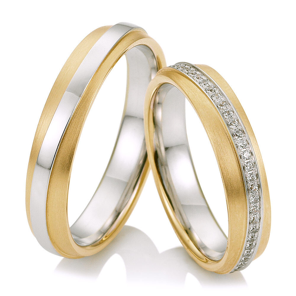 Trauringe Bicolor Millgriff Saint Maurice 49/81725 & 49/81726