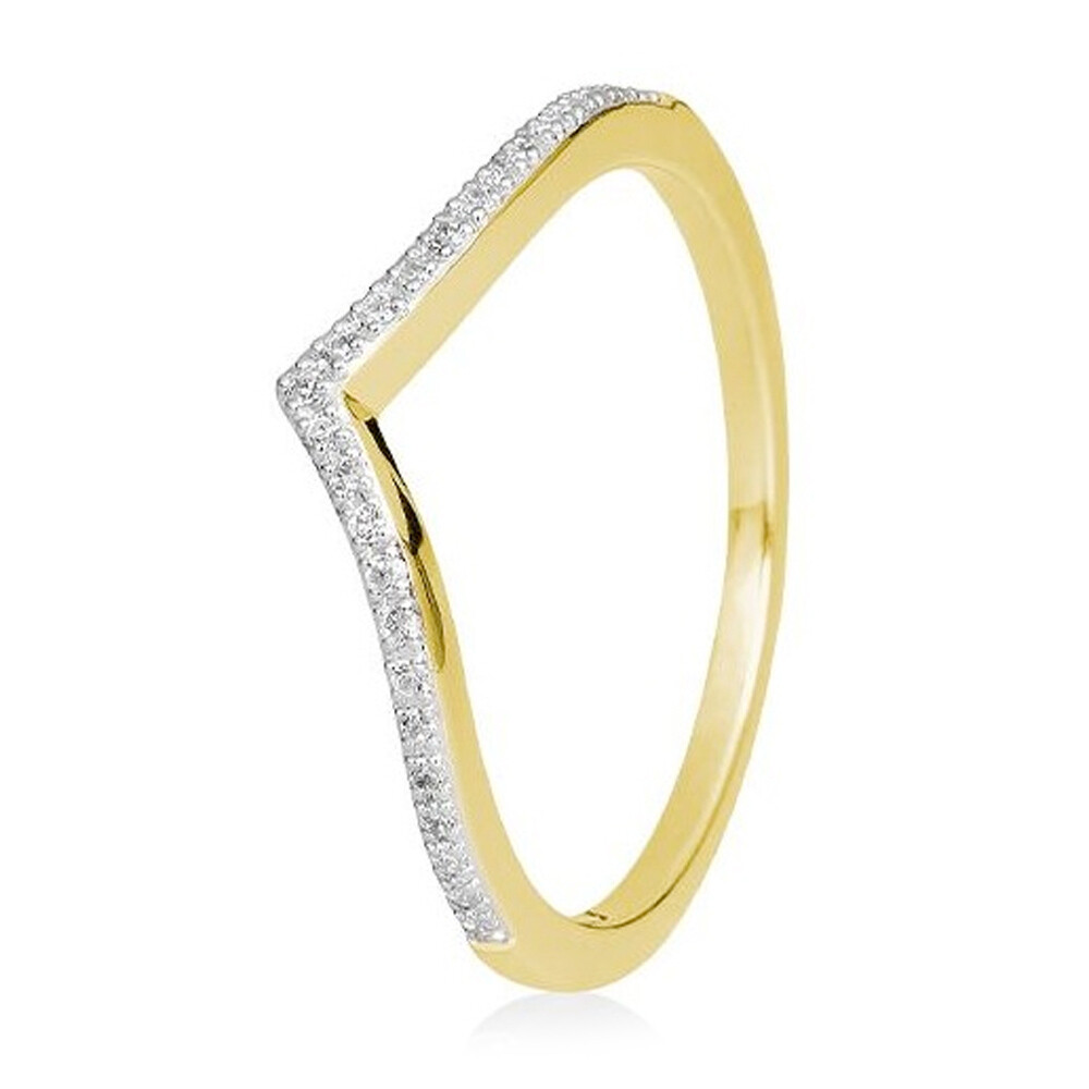 Breuning Memoire Ring -V- Gelbgold 41/06016 Brillant 0.125 ct.