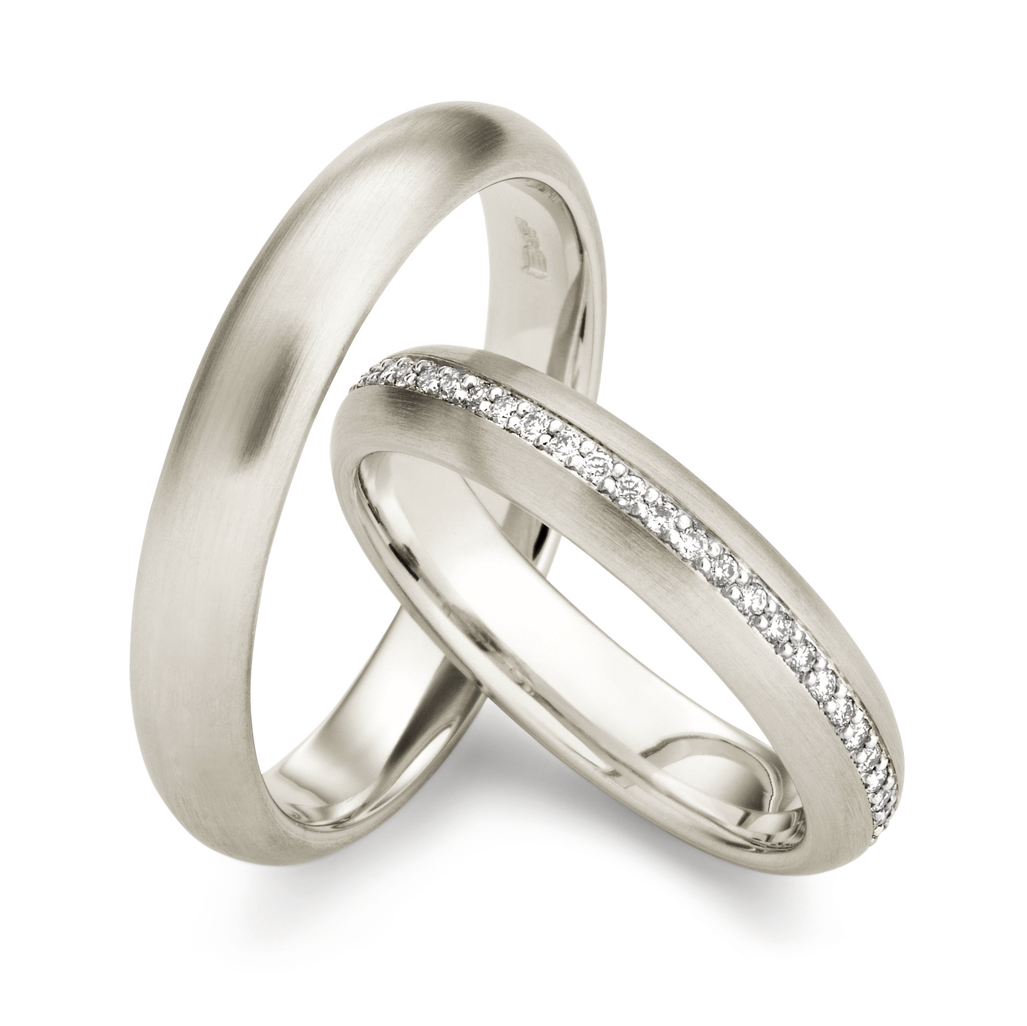 Max Kemper Trauringe Weißgold Brillant 30226