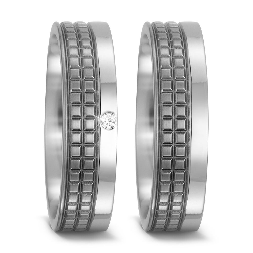 Trauringe Partnerringe Titan Brillant TitanFactory 52495