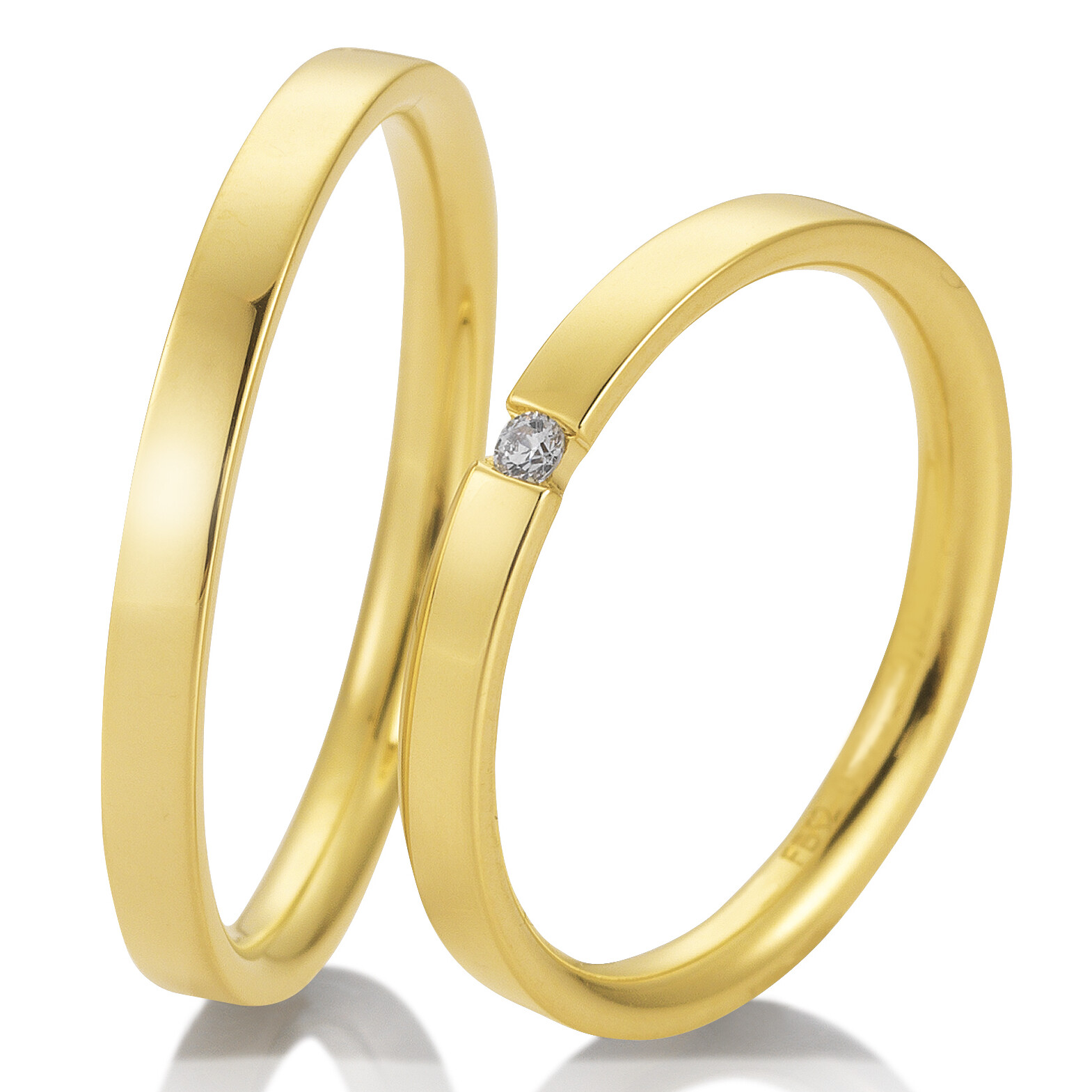 Trauringe Gelbgold Brillant Breuning 48/05731