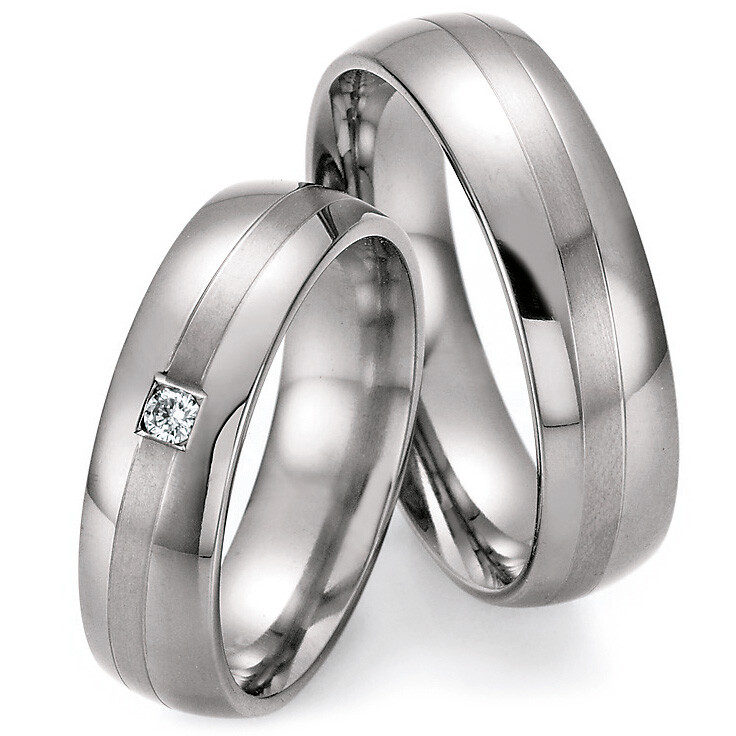 Ruesch Trauringe 77/20110-060 & 77/20120-060 aus Titan