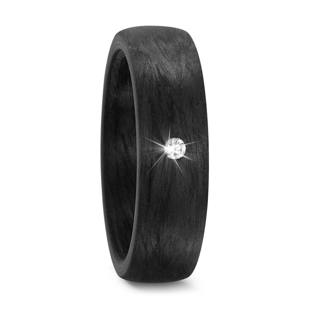 Carbonring mit Diamant TitanFactory 59279