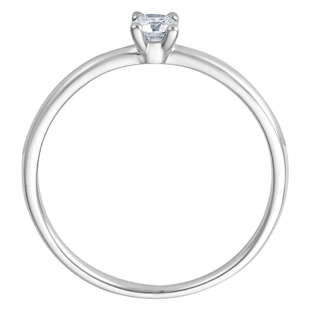 bella luce Solitaire Ring Weißgold Brillant 0.170 ct. w/si, stehend