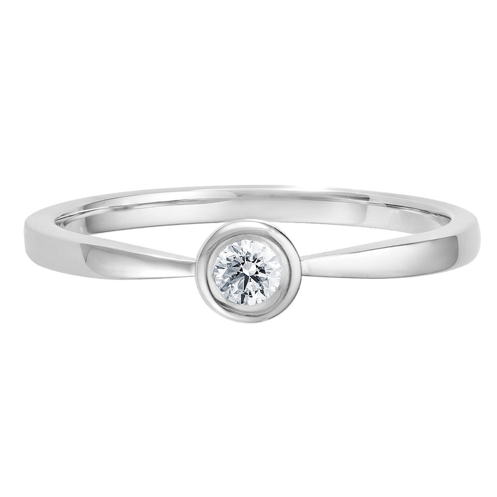 Solitär Ring Weißgold Brillant bella luce EH004516
