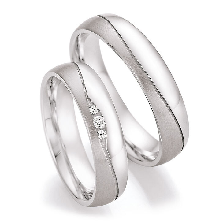 Collection Ruesch Trauringe Partnerringe Silber 925 55/30150 & 55/30160