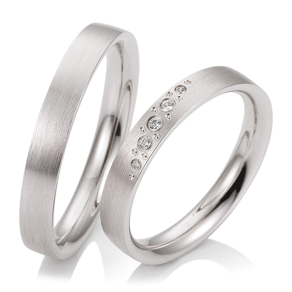 Trauringe Weißgold Saint Maurice 49/81717 & 49/81718