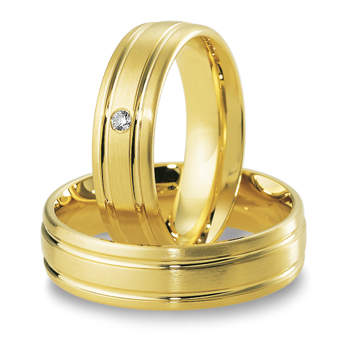 Trauringe Gelbgold Inspiration Breuning 48/04115 & 48/04116