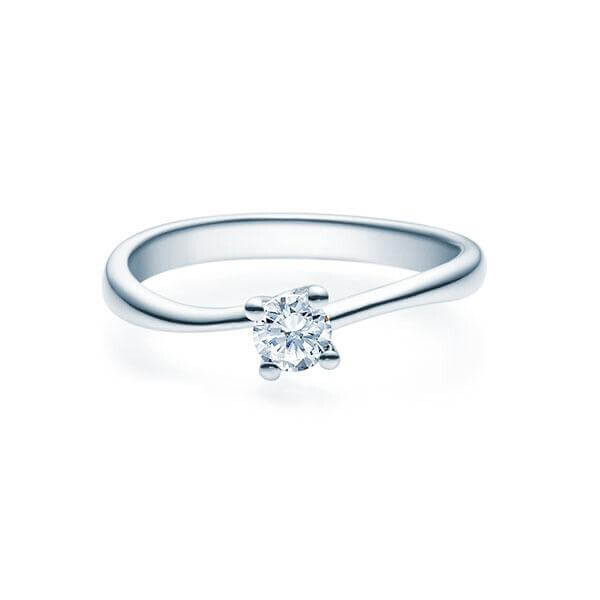 Verlobungsring Mini Twist Solitär Silber Rubin RU-1500