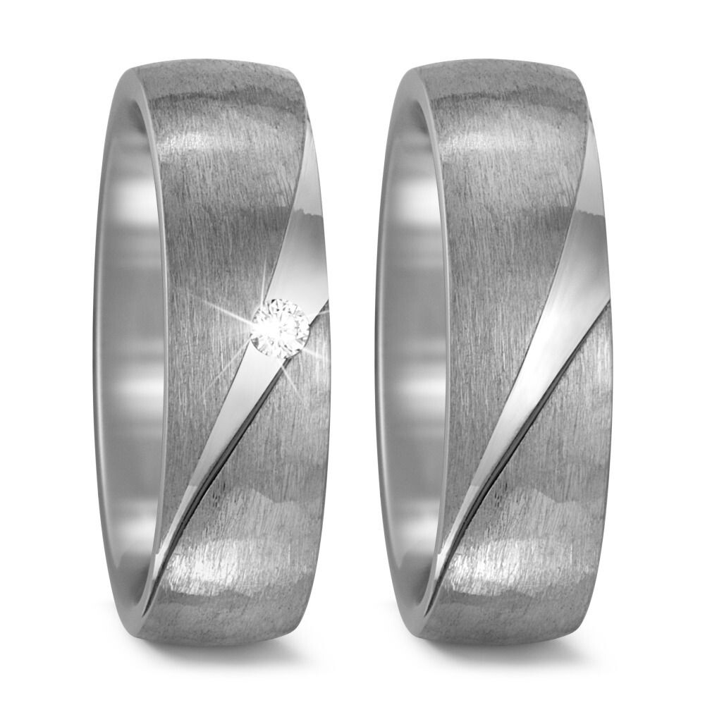 Trauringe Partnerringe Titan Brillant TitanFactory 52448