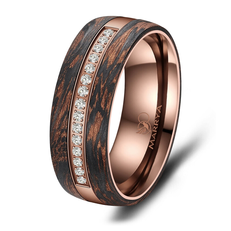 Damenring Carbon Bronce Design Marrya CB-03